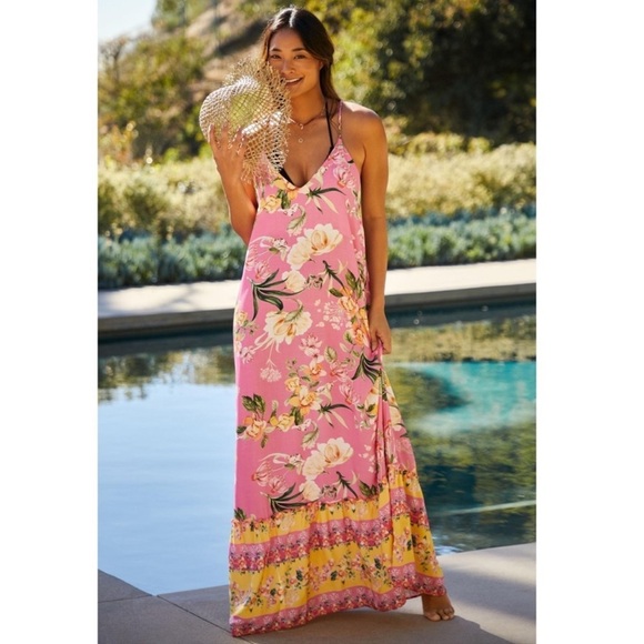 Anthropologie Maaji Botany Avery Maxi Dress Size Small NEW - Picture 2 of 16